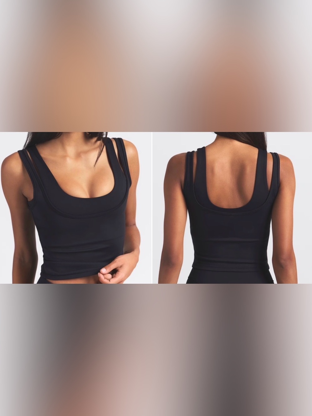 Nike SKIMS MATTE BDouble-Strap Scoop Neck Tank Top Sportwear
